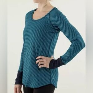 Striped Long Sleeve Top - Blue